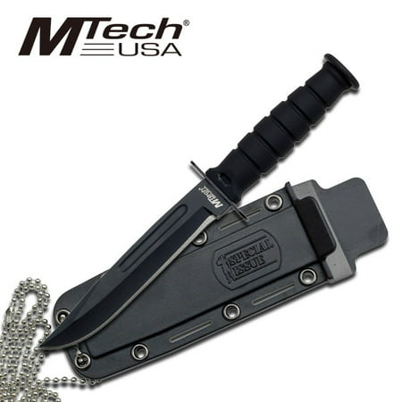 MTech USA Special Issue GI Knife Tactical Fixed Blade Boot & Neck (Best Boot Knife In The World)