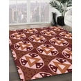 thumbnail image 3 of Ahgly Tapis d'Intérieur Lavable en Machine Carré Rouge Tomate, 4 Pieds Carré, 3 of 7
