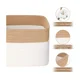 thumbnail image 3 of Cestas de almacenamiento de cuerda de algodón tejida con asas, juego de cesta grande lavable, contenedores de almacenamiento decorativos, cajas, manta de juguete para bebé y niño, 3 of 5