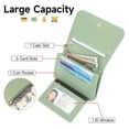 thumbnail image 3 of GAEKEAO Small Wallet for Women RFID Blocking Slim Keychian Wallet Floral Vegan Leather Card Holder with Zip Pocket ID Window, 3 of 7