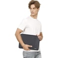 thumbnail image 4 of MOSISO Laptop Case 13.3 inch, 13-13.3 inch Laptop Sleeve Compatible with MacBook Air/Pro 13 / Pro 14, HP Dell ASUS Lenovo Notebook, Polyester Vertical Computer Sleeve Bag with Pocket, 4 of 6