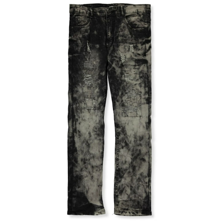 Black jeans with store big rips