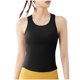 thumbnail image 1 of Tops de Yoga para Mujeres Manga Corta Cuello Redondo Deportes Elásticos, Top Ajustado para Primavera Verano Y Otoño, 1 of 5