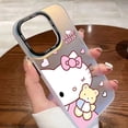 thumbnail image 3 of Funda de teléfono de dibujos animados Hello Kitty para Samsung Galaxy, S24, S23, S22, S21, S20 FE, Ultra Plus, M53, 5G, gradiente láser Aurora mate, 3 of 5