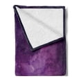 thumbnail image 2 of Nebula Soft Flannel Fleece Throw Blanket, Cosmic Image of Stars in the Celestial Night Sky with Clouds Image, Cozy Plush for Indoor and Outdoor Use, 50" x 70", Indigo Magenta, by Ambesonne, 2 of 5