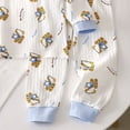 thumbnail image 4 of NOLDARES 2pcs Toddler Baby Girl Boy Fall Winter Clothes Print Long Sleeve Sweatshirt Tops Casual Pants Set Little Kids Outfits Clothing(Sky Blue,7-8 Y), 4 of 4