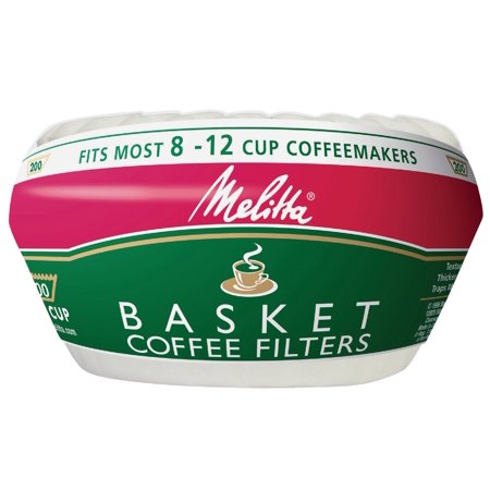 

3PC Melitta U S A Inc Melitta Basket Coffee Filters 8 To 12 Cup White