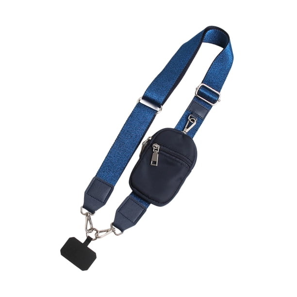 Cordón ajustable para teléfono con correa cruzada RFID desmontable, funda universal manos libres para smartphones.