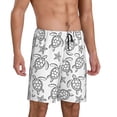 thumbnail image 2 of Sikiie Sea Turtle Mens Pajama Shorts, Lightweight Lounge Pant with Pockets Soft Sleep Pj Shorts for Men4X-Large, 2 of 6