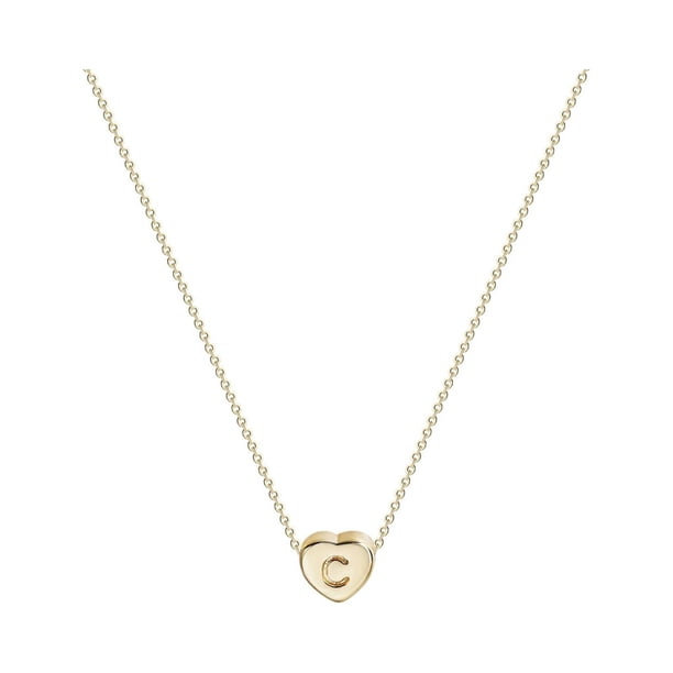 Collar para mujer, joyería para mujer, joyería de moda para mujer, regalo para mujer, 26 collares con colgante de cadena con nombre y letras en inglés, joyería, collares de moda.