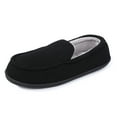 thumbnail image 4 of Women Memory Foam Warm Velvet Moccasins Slippers, Knitted Non-Slip Striped Plush Slides Shoes, 4 of 7