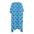 thumbnail image 3 of SCRAWLGOD Palm Tree Hibiscus Print Womens Swimsuit Coverup Open Front Long Bathing Suit Cover Up Soft Breathable Beach Cover Up for Summer, 3 of 6