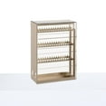 thumbnail image 1 of Organizador de joyería de puertas correderas Rack de almacenamiento de joyería soporte de joyería a prueba de polvo para coleccionistas de collares de, 1 of 9