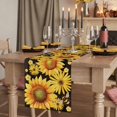 thumbnail image 2 of Table Runners 72 Inches Long Dress Scarves, Sunflower Farmhouse Kitchen/Dining Table Runner, Coffee Tablerunners, Yellow Floral Elegant Pastoral Flowers Watercolor 14x72 Inch, 2 of 9