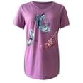 thumbnail image 4 of Puntoco moda mujer impresión cuello en V camiseta manga corta Casual camiseta tops blusa Puntoco Puntoco-4832, 4 of 5