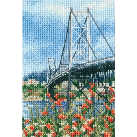 UPC: 4742022978252 | Suspension Bridge Hercilio Luz C306 Counted Cross Stitch Kit