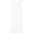 thumbnail image 3 of Fruit of the Loom Men's Eversoft Ribbed Stretch 100% Cotton Tank A Shirt, White, XX-Large (3pk), 3 of 3