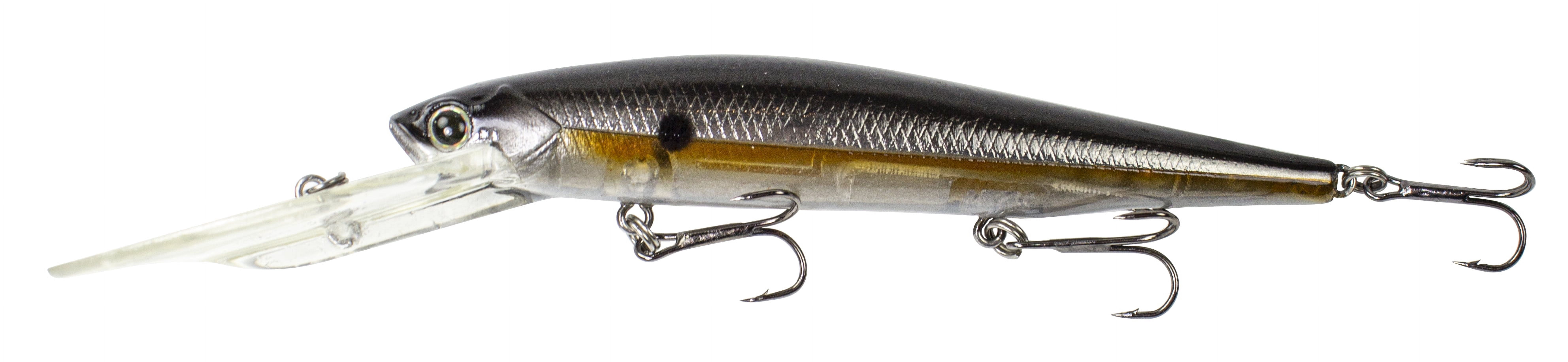 Lunkerhunt ISLASH02 Jerkbait de plongée profonde Impact Slash 12S - Côté Argent