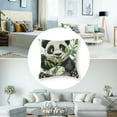 thumbnail image 5 of Fenyluxe Be Happy Panda Pillow Covers ,Panda Gifts,Panda Gifts for Girls Women,Panda Decor,Panda Bear Gifts,Baby Animals Nursery Decor,Panda Pillow Case White, 5 of 7