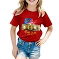 thumbnail image 5 of Yindaity Girl'S Memorial Day T-Shirt Boys Girls 4th of July T-Shirt American Flag Tees Kids Toddler Short Sleeve Tee Shirts(Red,3-4 Years), 5 of 5