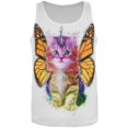 thumbnail image 1 of Rainbow Butterfly Unicorn Kitten All Over Adult Tank Top - Small, 1 of 2
