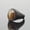 Black/Coffee stone, variant on Multi Color Stone Vintage Stainless Steel Fashion Trendy Rings Size 7-12-8-Silver/Greenstone
