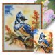 thumbnail image 1 of Hilo Algodón Bordado Punto Cruz Con Pájaro Del 11CT 40x50cm Azul, 1 of 9