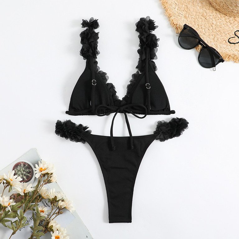 Women Sexy Bikini Swimsuit Set Two Piece Swimwear Push Up Beachwear Bathing  Suit