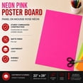thumbnail image 2 of FORMIT Neon Pink Poster Board 22"x28", 2 of 4