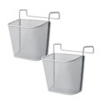 thumbnail image 1 of Oleegame 2PC Spoon And Lid Rest Desk Hanging Basket Hanging Rack Multi Functional Kitchen Storage Rack Organizing Storage Rack Silver, 1 of 4