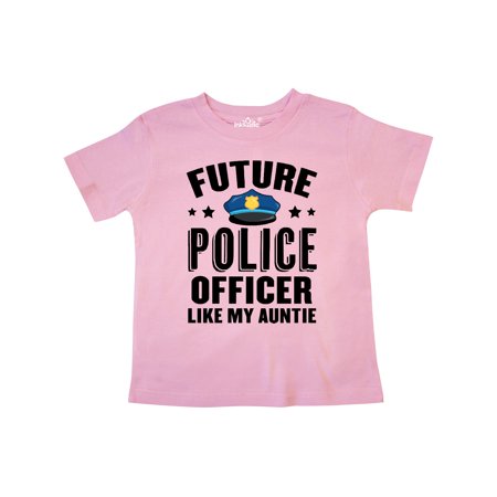 

Inktastic Future Police Officer Like My Auntie Gift Toddler Boy or Toddler Girl T-Shirt