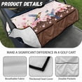 thumbnail image 6 of Whosucclay Hummingbird Cherry Blossom Pattern Golf Cart Seat Blanket, Breathable Foldable for Most 2 Seats Anti-Fade Towel Blanket Cover, 52.36 x 32.28 inch, 6 of 7