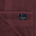 thumbnail image 4 of Trident Soft and Plush 2 Piece Solid Print Cotton Bath Towel Set, Wine Red, 4 of 7