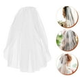 thumbnail image 5 of Troglfold Bridal Veil Exquisite Mesh Veil Charming Bridal Wedding Veil Wedding Dress Headwear,17.32"X3.54"X0.2", 5 of 10