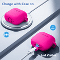 thumbnail image 7 of Comvin Compatible with Apple Airpods 4 Case Cover with Cleaner Kit, Soft Full Protective Silicone Case for AirPods 4 with Keychain for Women, RosePink, 7 of 7