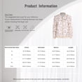 thumbnail image 7 of inhzoy Women's Bomber Jacket Lightweight Zip Up Casual Metallic Jacket Coat Outerwear Black M, 7 of 7
