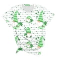 thumbnail image 5 of KIHOUT Nouveaux Arrivlas T-Shirts pour Femmes Fête de la Saint-Patrick, Mode Grande Taille Col Rond Manches Courtes T-Shirt Imprimé Vert, Taille P-5TG, 5 of 5