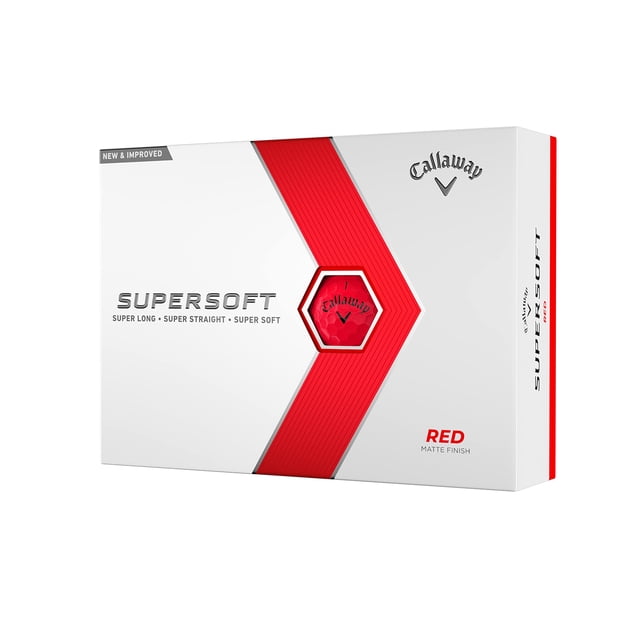 Pelotas de golf Callaway Supersoft 2023, versión roja