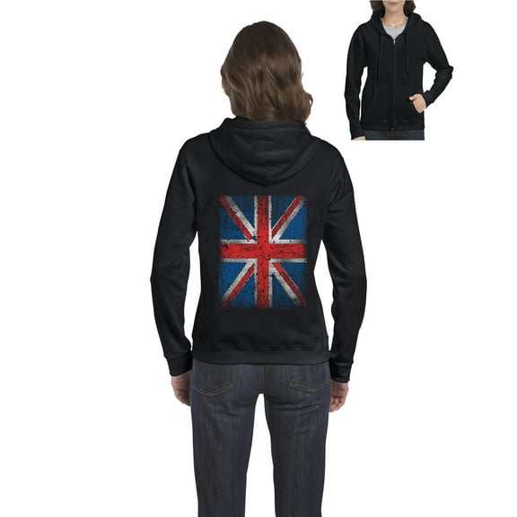 Artix - Women's Sweatshirt Full-Zip Pullover - Union Jack British Flag
