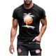thumbnail image 5 of Hombres Pantalones Cortos de Manga Corta Impresa Casual Cuello Redondo Superior, Camisa de Moda para el Verano Y la Primavera, 5 of 8