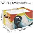 thumbnail image 4 of Dog Shiba Inu Sunglasses Storage Bins Baskets With Handles Storage Box Clothes Organizer Organization Toys, 4 of 7