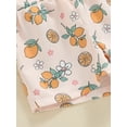 thumbnail image 7 of Suealasg Toddler Kids Girls Overalls Romper Fly Sleeve Backless Flower Print Shortall 1T 2T 3T 4T 5T Little Girls Summer Jumpsuit, 7 of 7