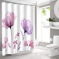thumbnail image 1 of Ink Flower Series Shower Curtain Home Bathroom Dry And Wet Separation Shower Curtain Digital Printing Waterproof Shower Curtain, 1 of 5