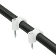 thumbnail image 4 of Unique Bargains 100 Packs 0.35 Inch Cable Clips, Ethernet Cable Clamps with Steel Nails, White, 4 of 6