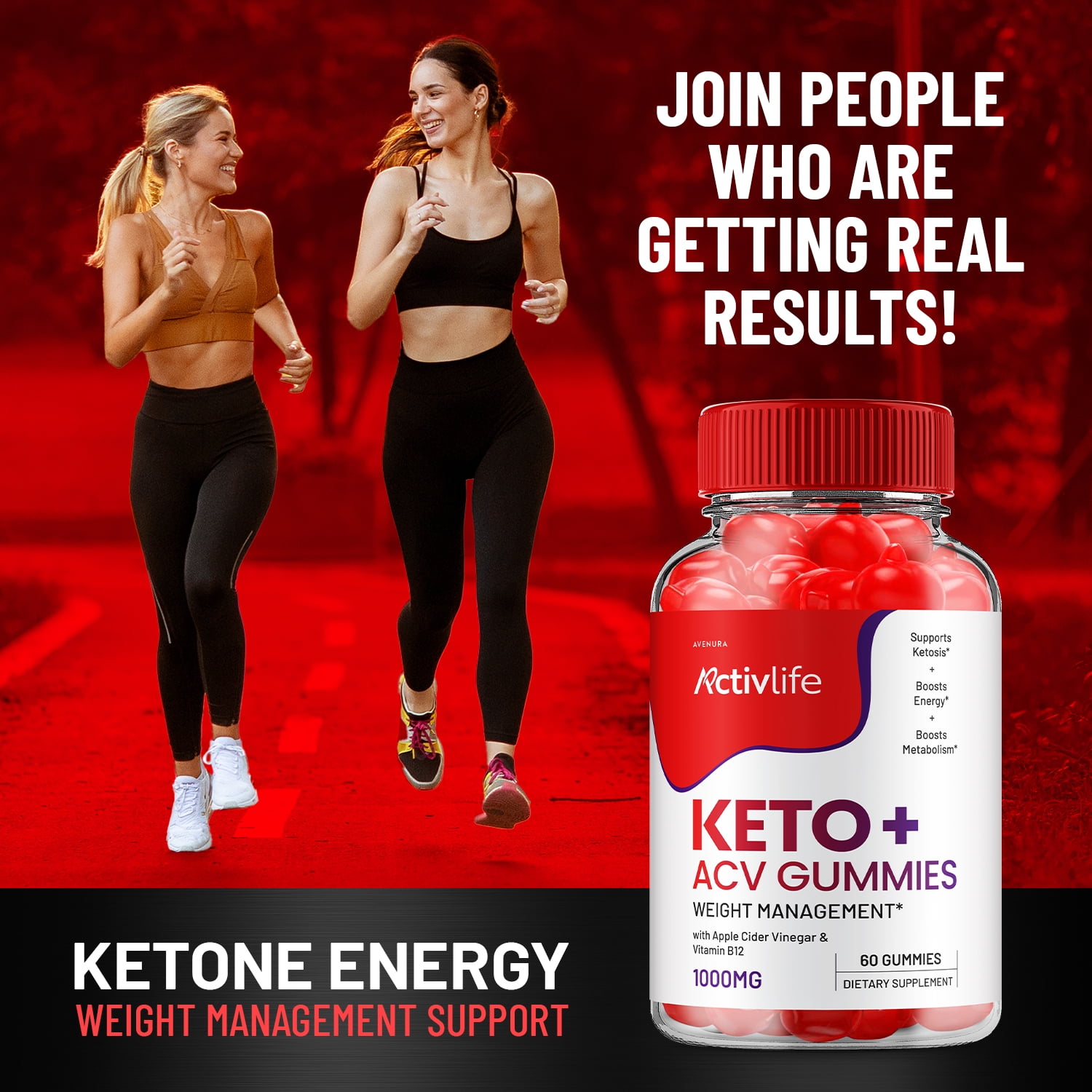 Activlife Keto ACV Gummies Advanced Formula, 3 Pack, 180 Gummies