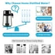 thumbnail image 5 of VEVOR Destilador de agua de 1,1 gal, 0,3 gal/h, máquina para hacer agua destilada, 750 W, destilador de encimera de acero inoxidable 304, jarra de vidrio, polvo de limpieza, paquetes de carbón, plata, 5 of 5