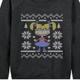 thumbnail image 3 of Rugrats - Angelica Ugly Sweater - Women's Lightweight French Terry Long Sleeve Shirt, 3 of 6