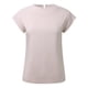 thumbnail image 4 of Camiseta holgada informal de cuello redondo y manga corta para mujer - Color liso, mezcla de poliéster, versátil para el gimnasio y el uso diario, 4 of 6