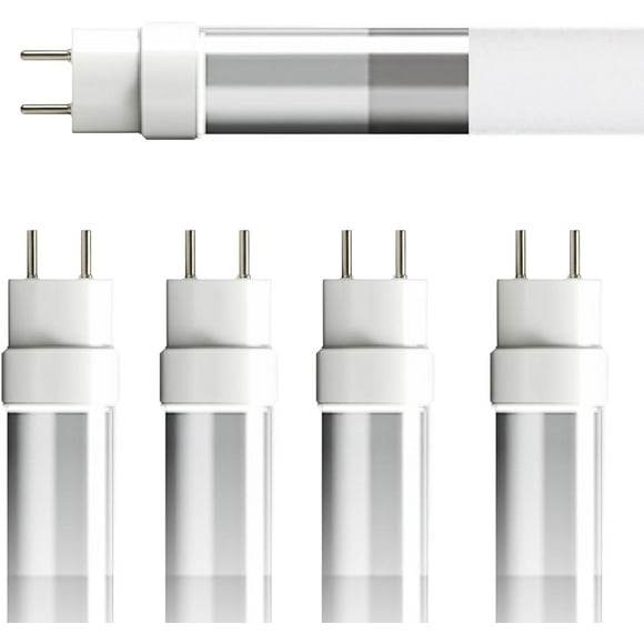 4ft T8 LED Light Bulb, 14.5W Type B LED Tube Light, Bright 2200 Lumens, 5000k Daylight, Ballast Bypass, 32W Fluorescent Tube Replacement, Energy Saving Shop Lights - 4 Pack