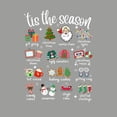 thumbnail image 2 of Tis The Season Christmas Shirt for Women, Men, Kids – Festive Holiday Graphic Tee with Santa, Xmas Icons, 2 of 7